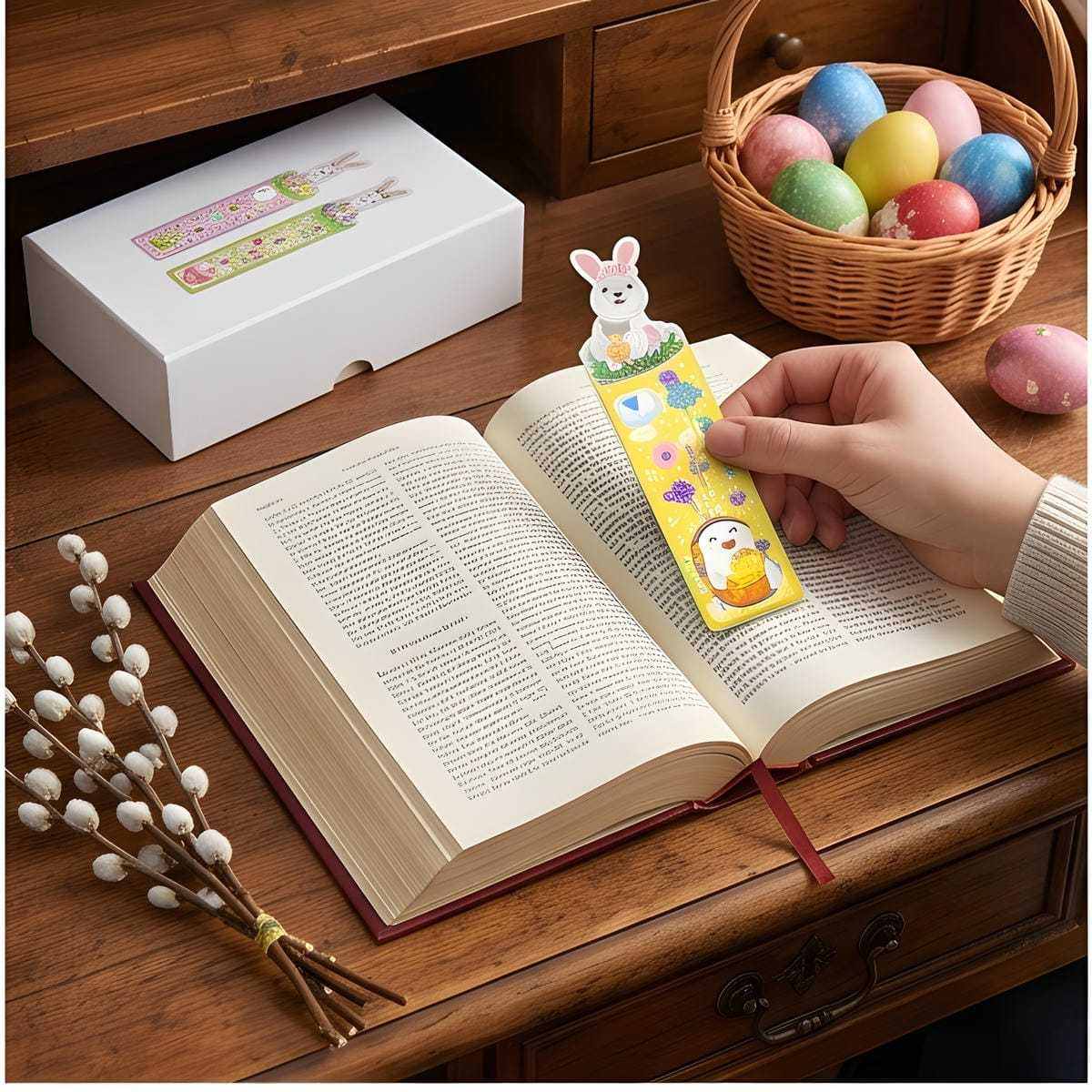 Colorful Bookmark Set With 24 Ribbons And 24 Designs - 2 Sets, Each With 12 Variations, For Book Lovers - Party Supplies Set