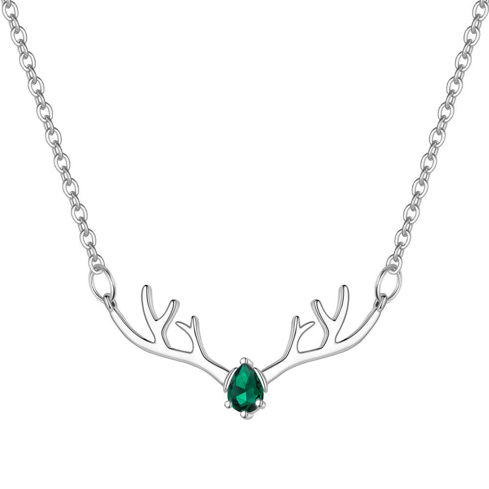 Women's Korean Version Simple Deer Pendant Necklace