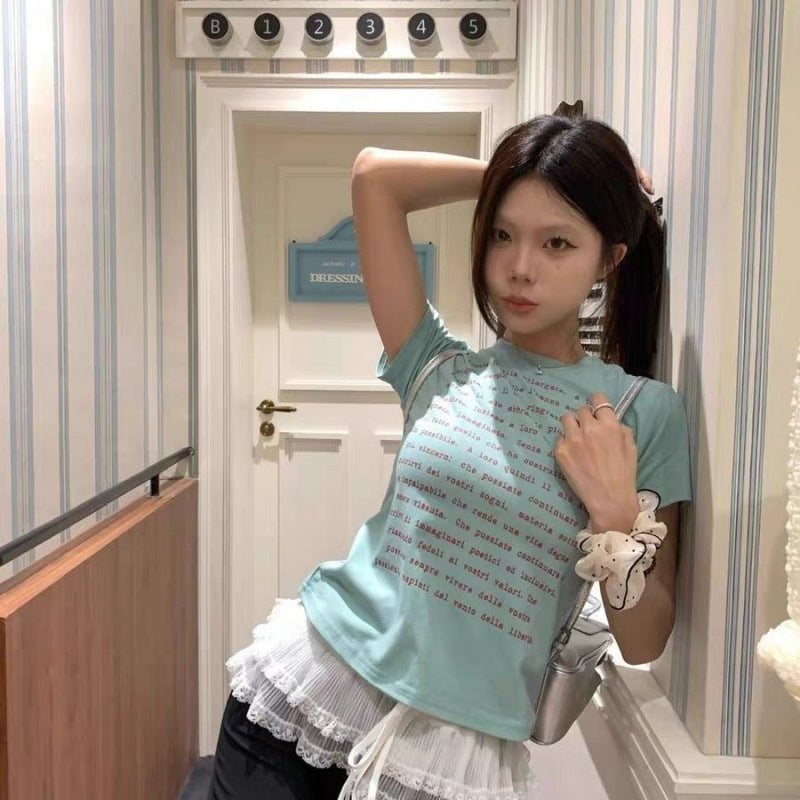 Korean-style Lace Layered Skirt For Women
