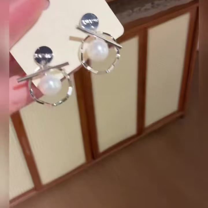 Elegant French Sequins Geometric Brushed Ball Pendant Drop Earrings For Women, Light Luxury Gorgeous Fashion Dangle Ear Jewelry