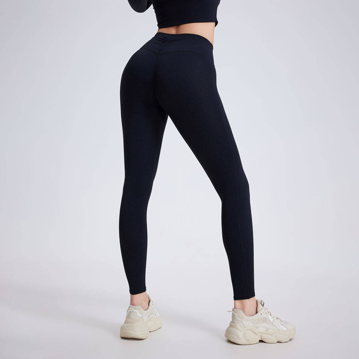 No Embarrassment Line High Waist Pleated Pocket Cloud Feeling Yoga Pants