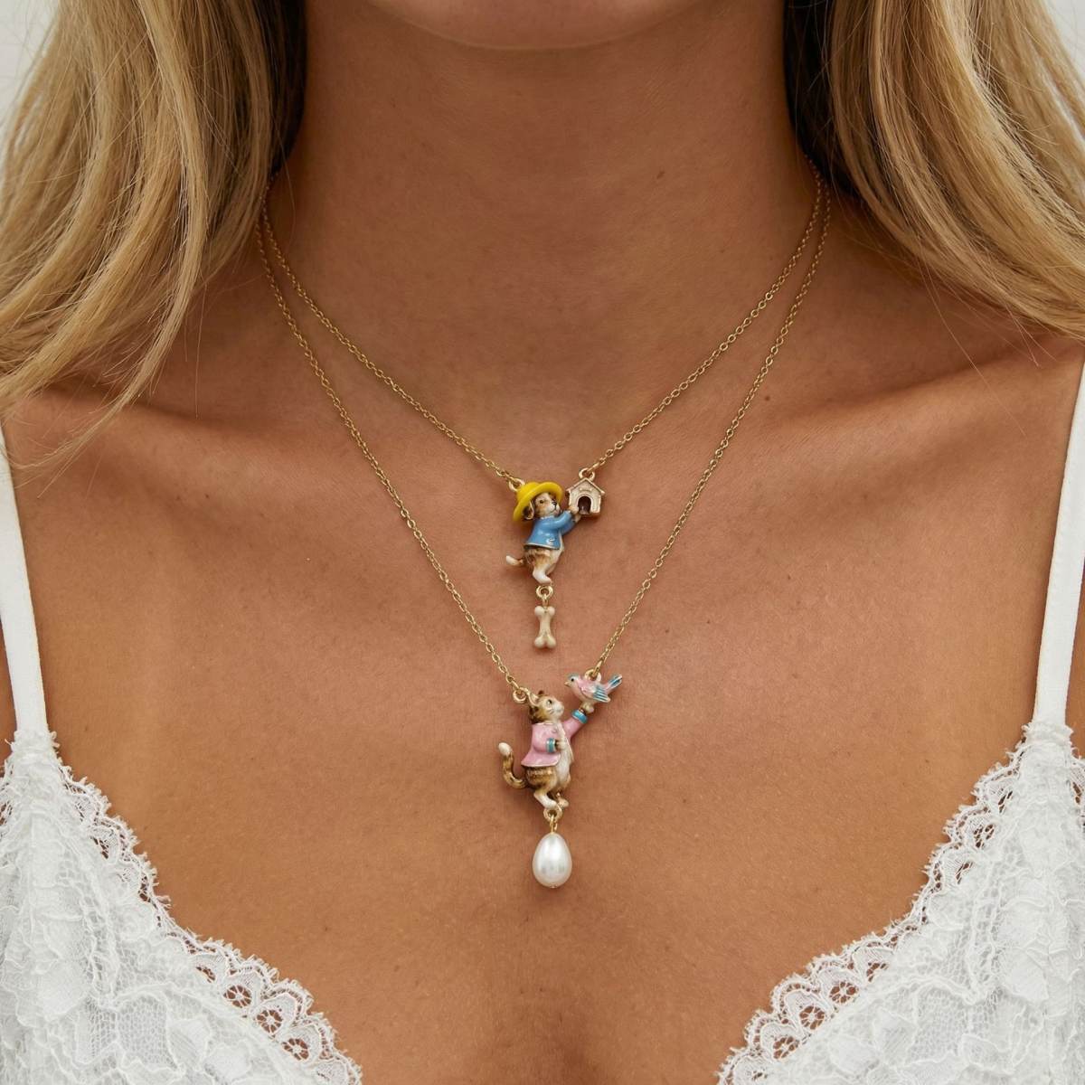 Fairy-tale-style Cute Pet Pendant Necklace