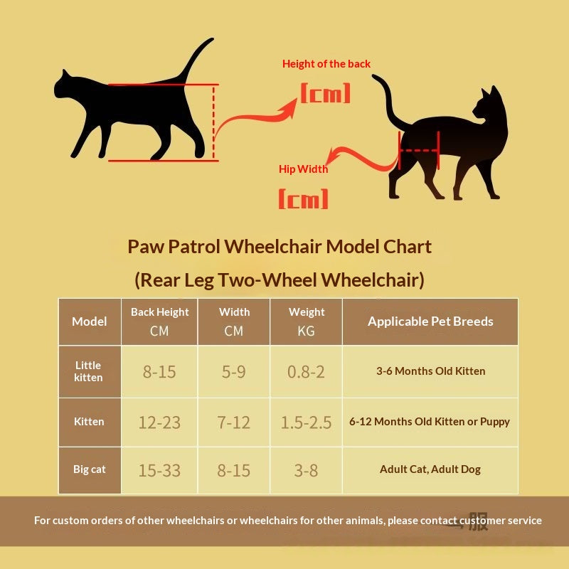Pet Kitten Wheelchair Rehabilitation Aid
