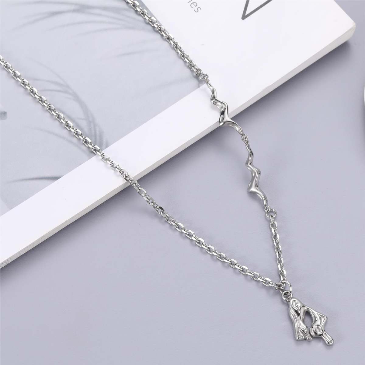 Men's And Women's Niche Accessories Original Irregular Liquid Necklace