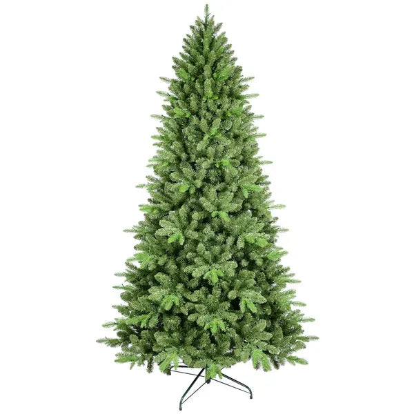 Artificial 6ft Green Christmas Tree With 1168 PE/PVC Mixed Branch Tips, Hinged Premium & Foldable Base For Indoor Holiday Decorating
