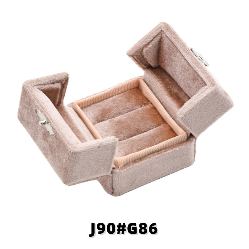 New Valentines Day Gift Pair Ring Jewelry Storage Box