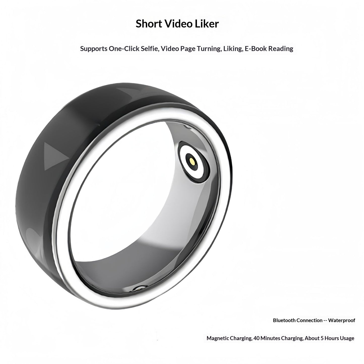 Charging-enabled Smart Ring Remote Control Page-turner