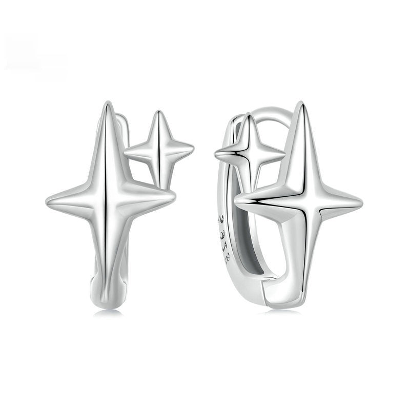 Minimalist Star Ear Clip Sterling Silver Accessories