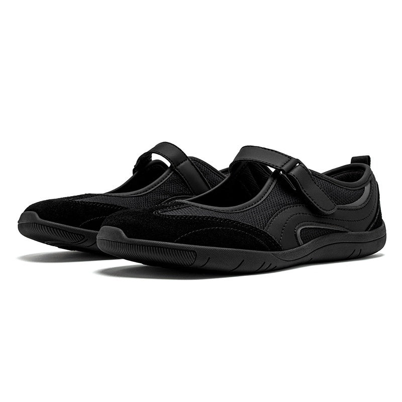Wide-toe Mary Jane Shoes Breathable Mesh Lightweight For Outdoor Casual Wear