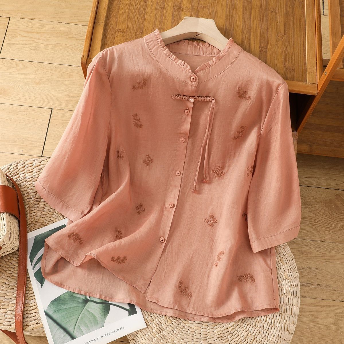 New Chinese-style Vintage Embroidered Top