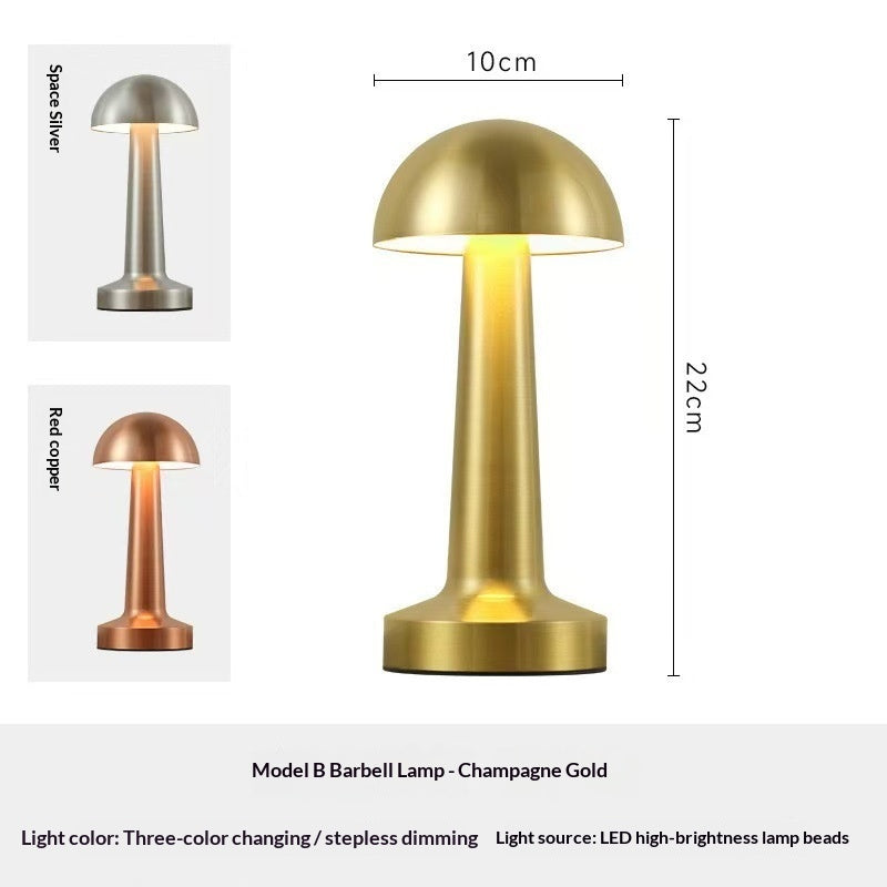 Metal Desktop Touch-Activated Creative USB-Charging Desk Lamp