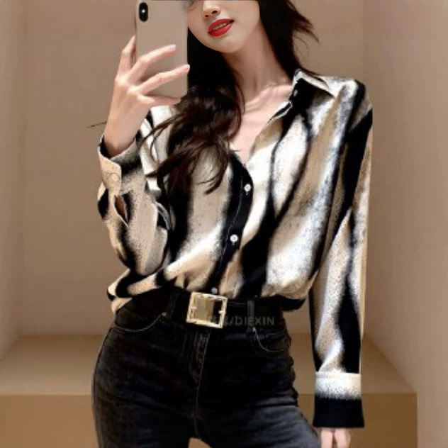 Korean-style French-dye Blouse For Women