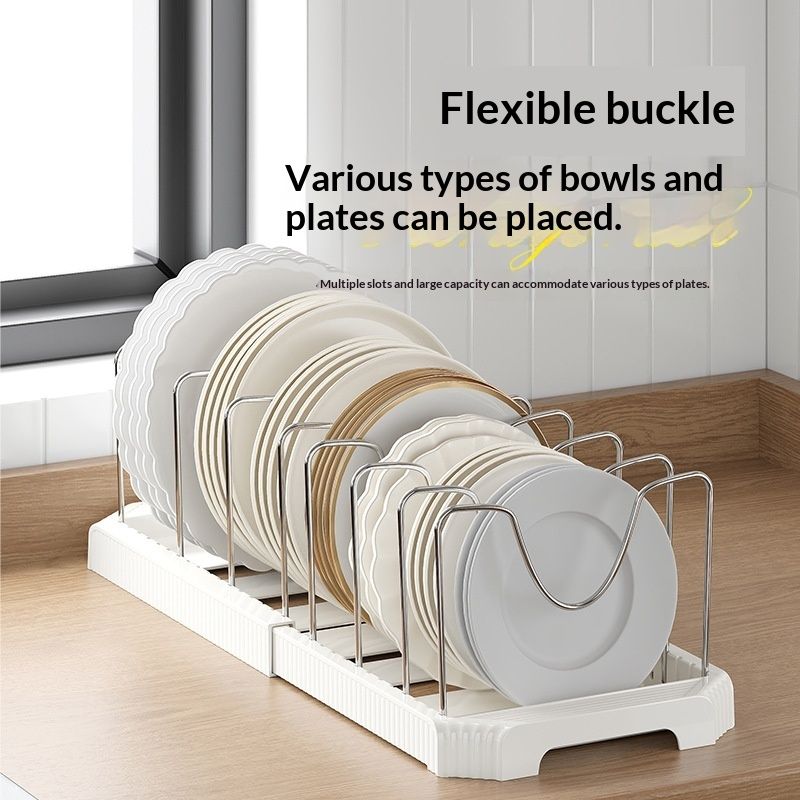 Telescopic Dish Rack And Pot Storage Rack