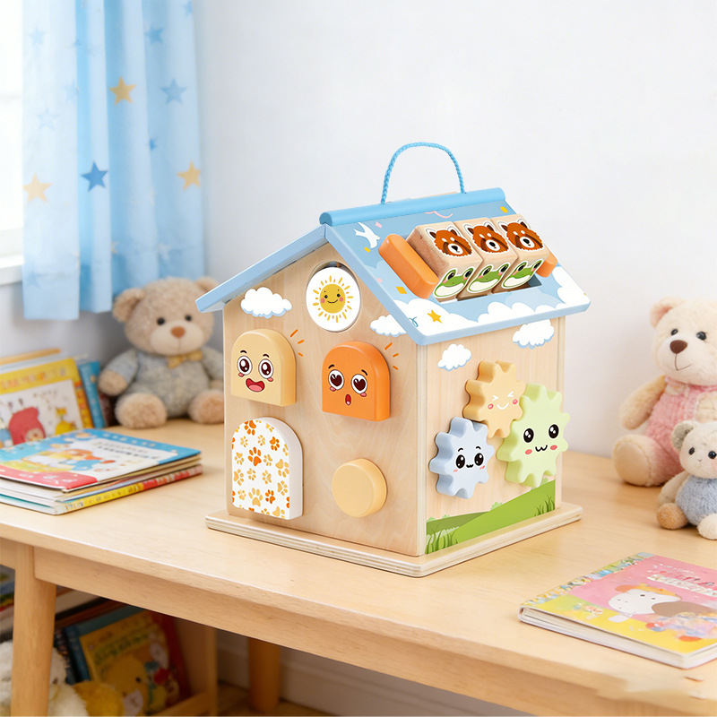 Wooden Multifunctional Smart Playhouse Educational Toy