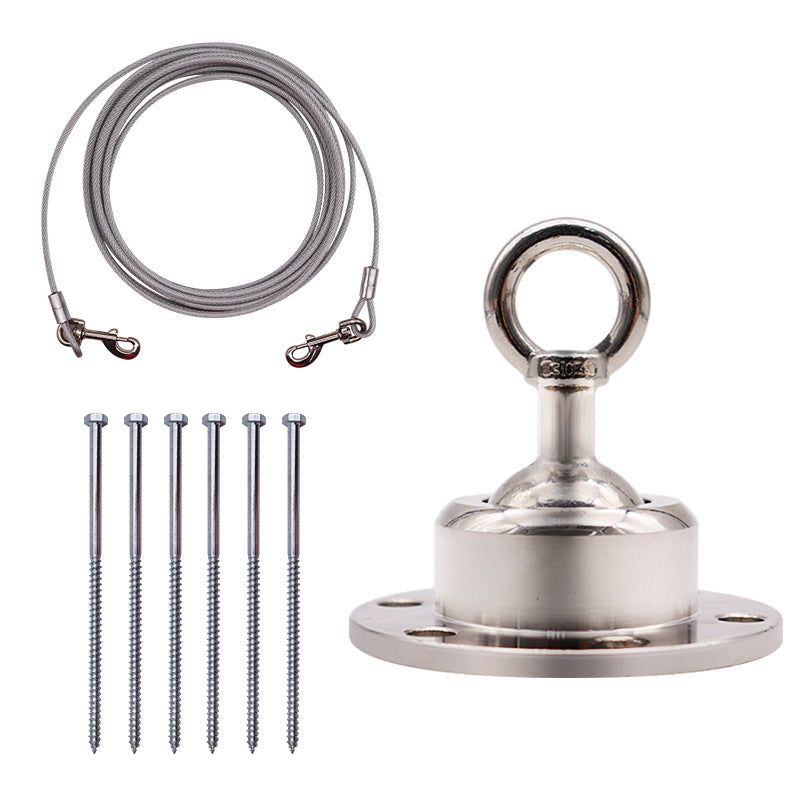 Stainless Steel Pet Dog Tethering Stake With Wire Rope Dog Leash