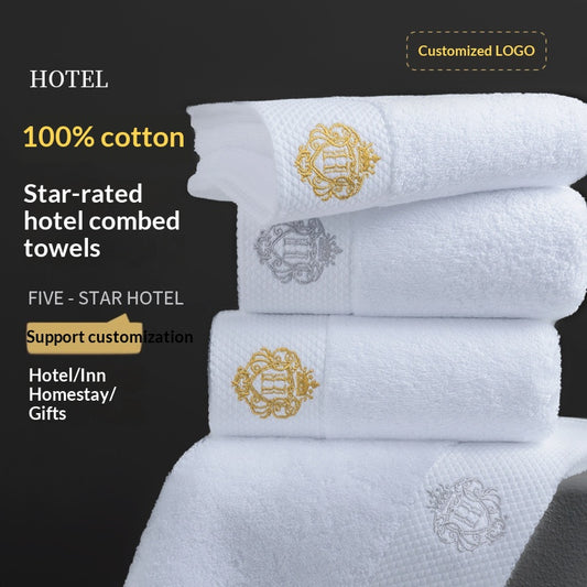 Five-star Hotel Towels And Bath Towels White Pure Cotton