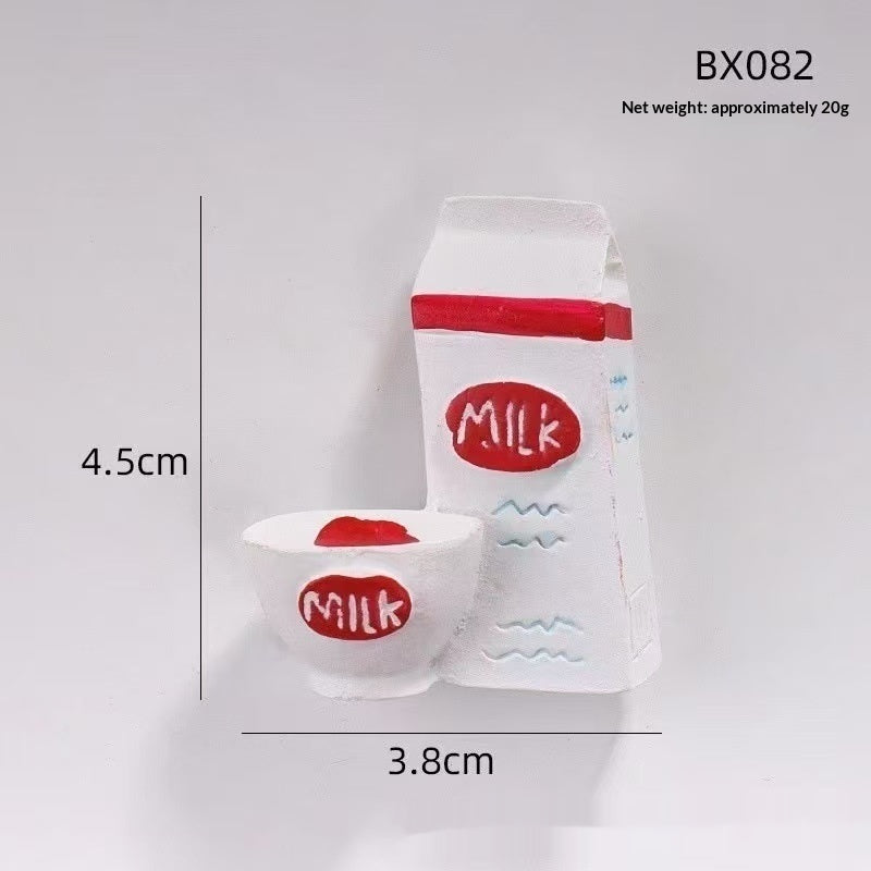 3D Food Toy Decorative Creative Magnetic Stickers