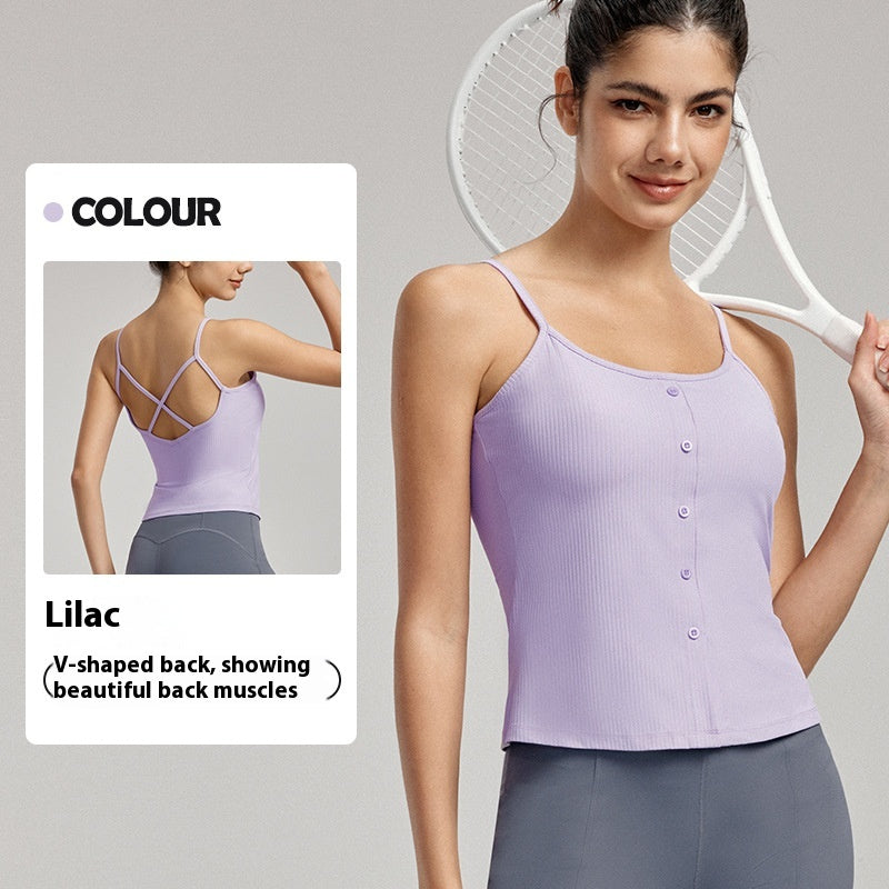 Sexy Beauty Back Spaghetti Strap Bra Slim Vest