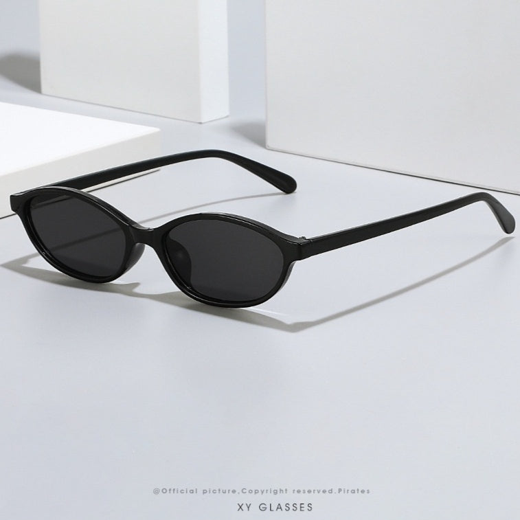 European And American Fashion Oval Small-frame Sunglasses