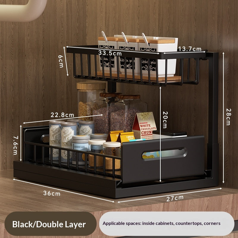 Under-sink Storage Rack For The Kitchen Sink