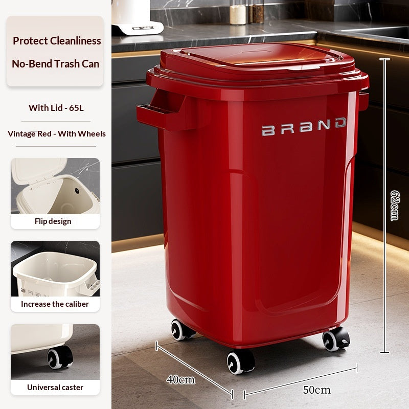 Kitchen Trash Can For Home Use Large Capacity No Bending Required
