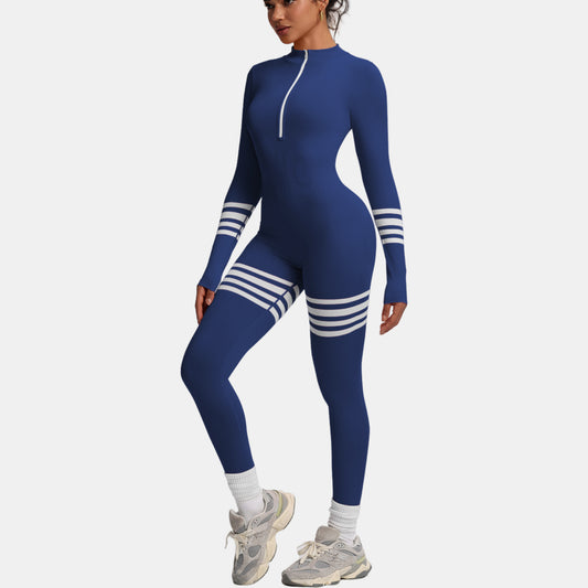 Womens Outdoor Long-sleeve One-piece Pants For Sports And Fitness