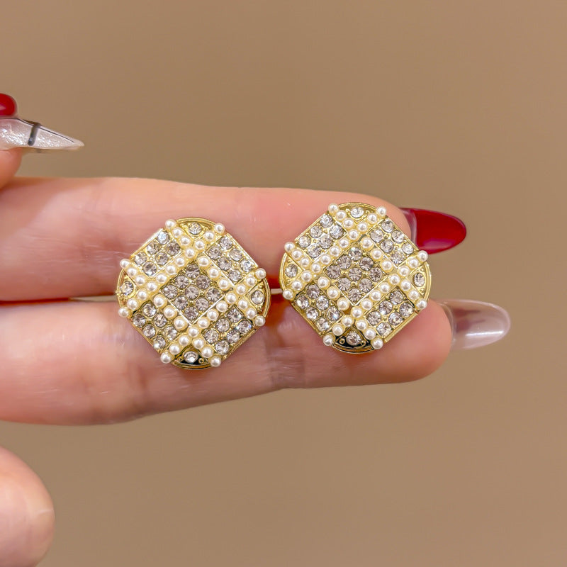 Elegant Vintage Gold Hoop Earrings Women 2026 New Trendy Minimalist Jewelry Gift