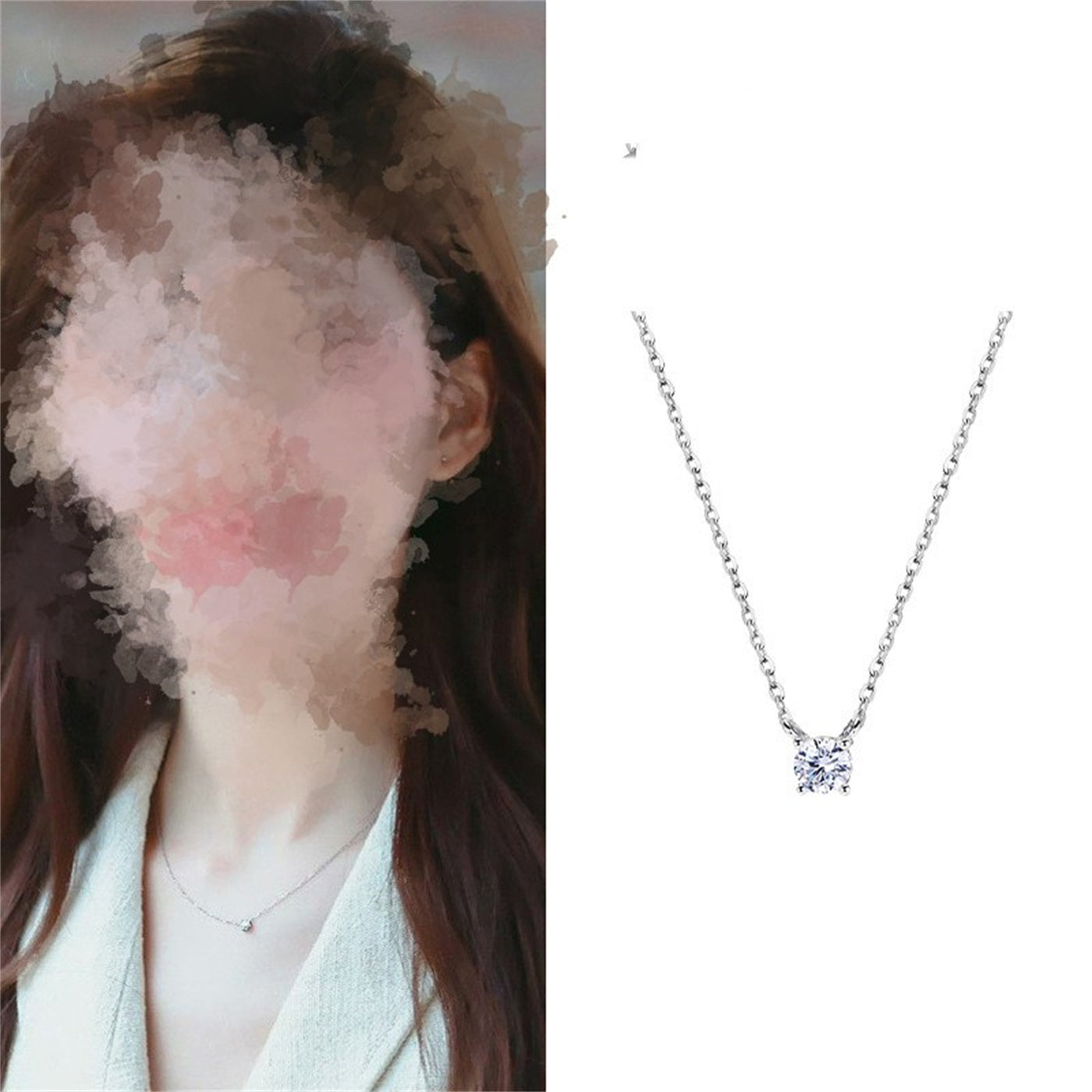 Booger Diamond Zircon Necklace Accessories Women