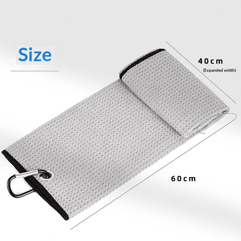 Cross-border Best-selling Waffle-textured Golf Ball Towel