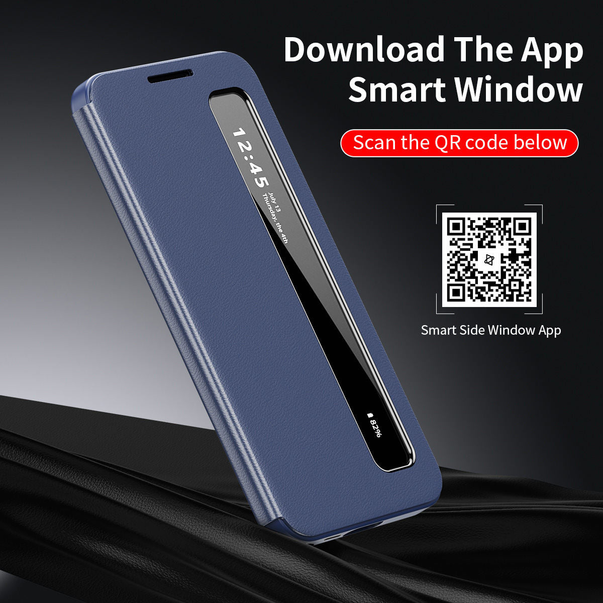 Smart App Edge Window Phone Case A17 Flip Leather Protective Cover