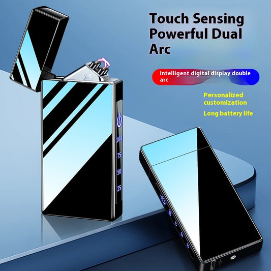 Double-layer Windproof Charging Intelligent Power Display Lighter