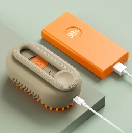 Cat Dog Pet Spray Massage Brush 3 In 1 One Button Steam Spray Folding Rotatable Floating Hair Bath Hair Removal Brush Comb