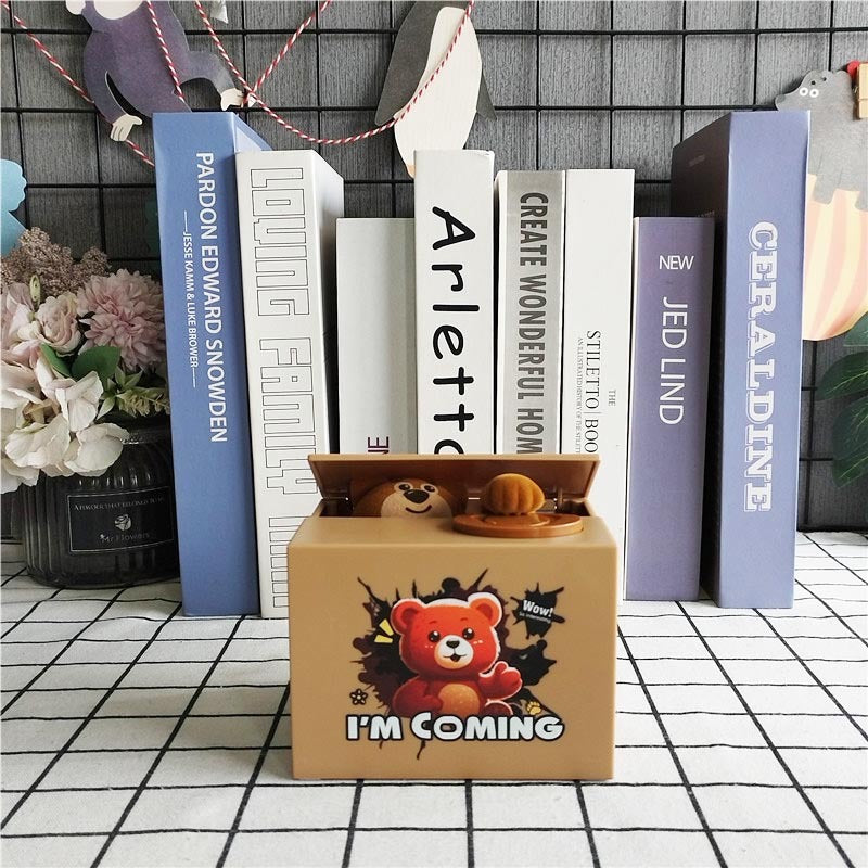 Money-Stealing Panda Piggy Bank  Creative Electric Piggy Bank Savings Challenge Children's Birthday Gift Toy