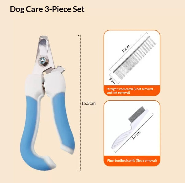 Pet Bath Brush Bath Gloves Nail Clippers