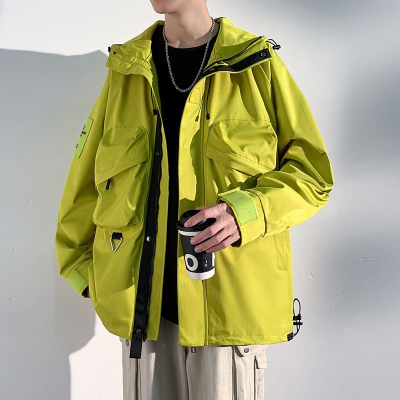Mens Outdoor Workwear Versatile Casual Windbreaker Jacket