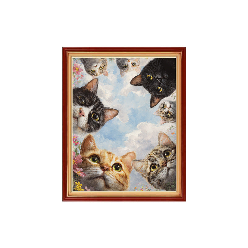 Wholesale Cute Animal Healing Cross Stitch Handmade Embroidery DIY For Home Living Room Drop Shipping