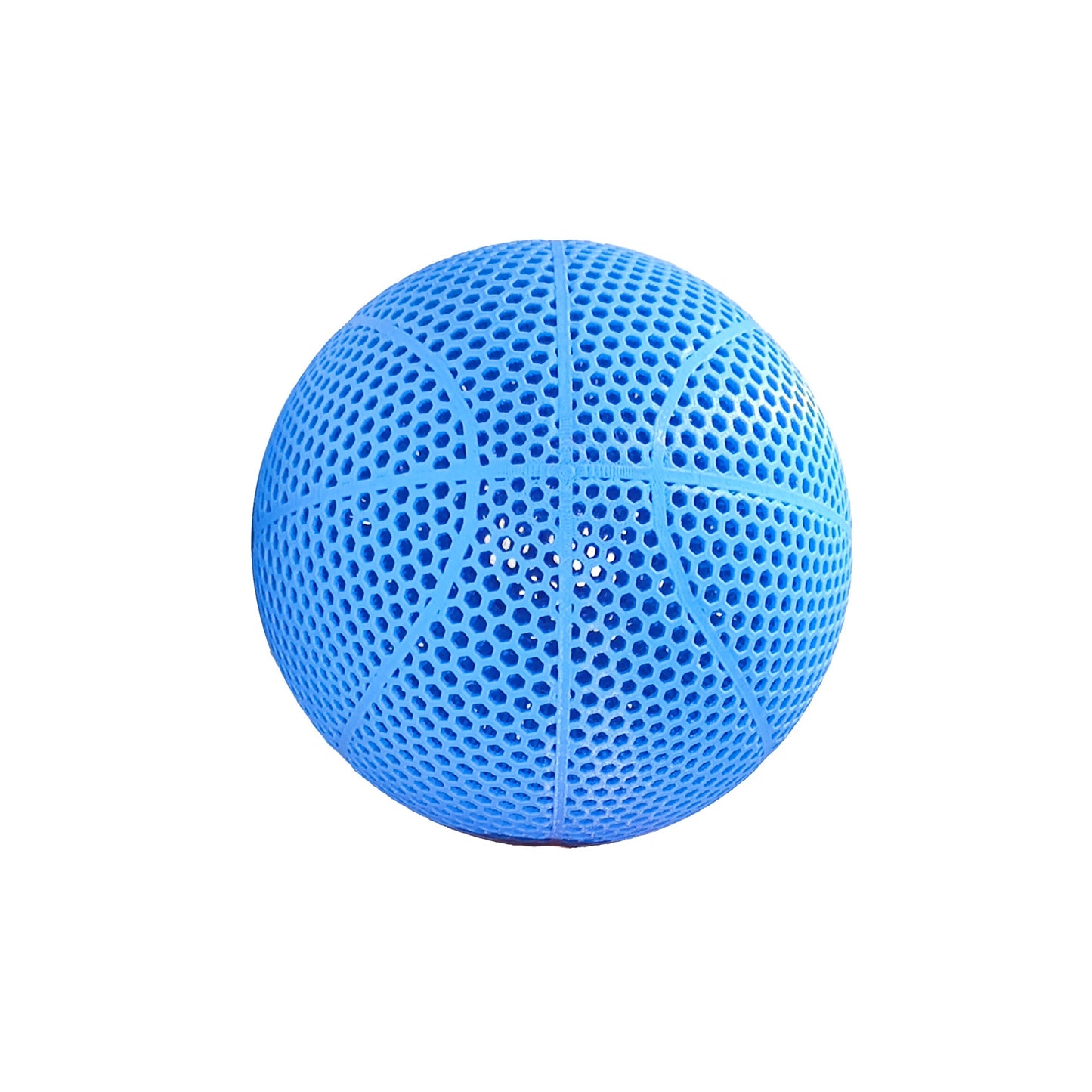 3D Printed Basketball - Inflatable-Free Hollow Design - Highly Elastic Durable Sports Ball for Indoor and Outdoor Use