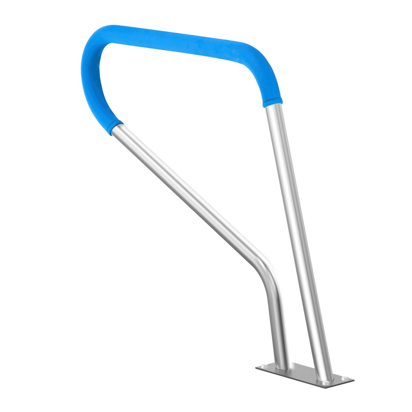 Pool Handrail, 39 X 32 Inch Pool Railing, Stainless Steel With Base Plate For Indoor/Outdoor Pools,Swimming Pool Safety Railing For Decks,Rust-Proof Grab Bar W/ Grip Cover&Accessories For Spas