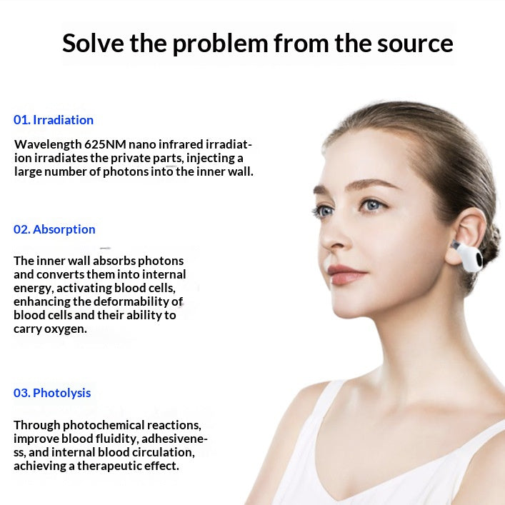 Smart Infrared Light Therapy Tinnitus Device