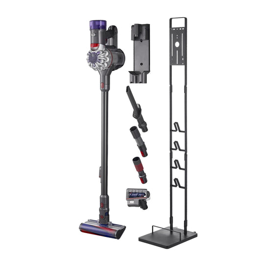 Vacuum Stand, Compatible With Dyson V6 V7 V8 V10 V11 V15, Stable Vacuum Stand Holder With 4 Hooks For Dyson DC30 DC31 DC34 DC35 DC58 DC59 DC62 D74 Cordless Upright Vacuum Cleaners & Accessories