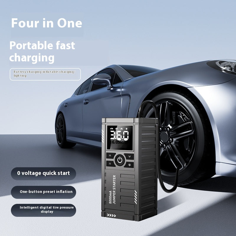 Wireless Charging Car Digital Display Portable Mini Inflatable