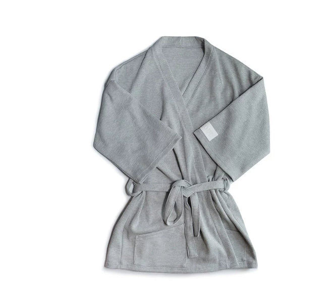 Cotton Solid-color Minimalist Bathrobe Casual For Home