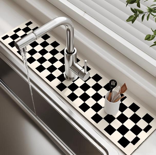 Non-slip Quick-drying Drain Mat For Kitchen And Bathroom Faucets