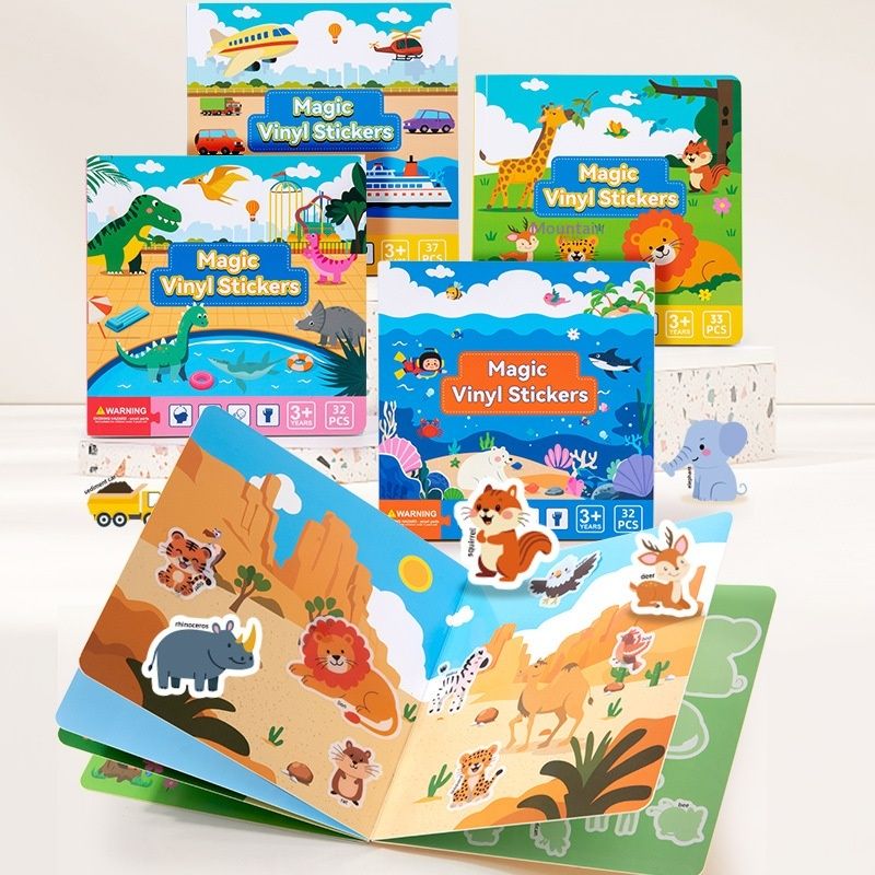 Cognitive Repeatedly Sticking Jelly Book Paper Toys