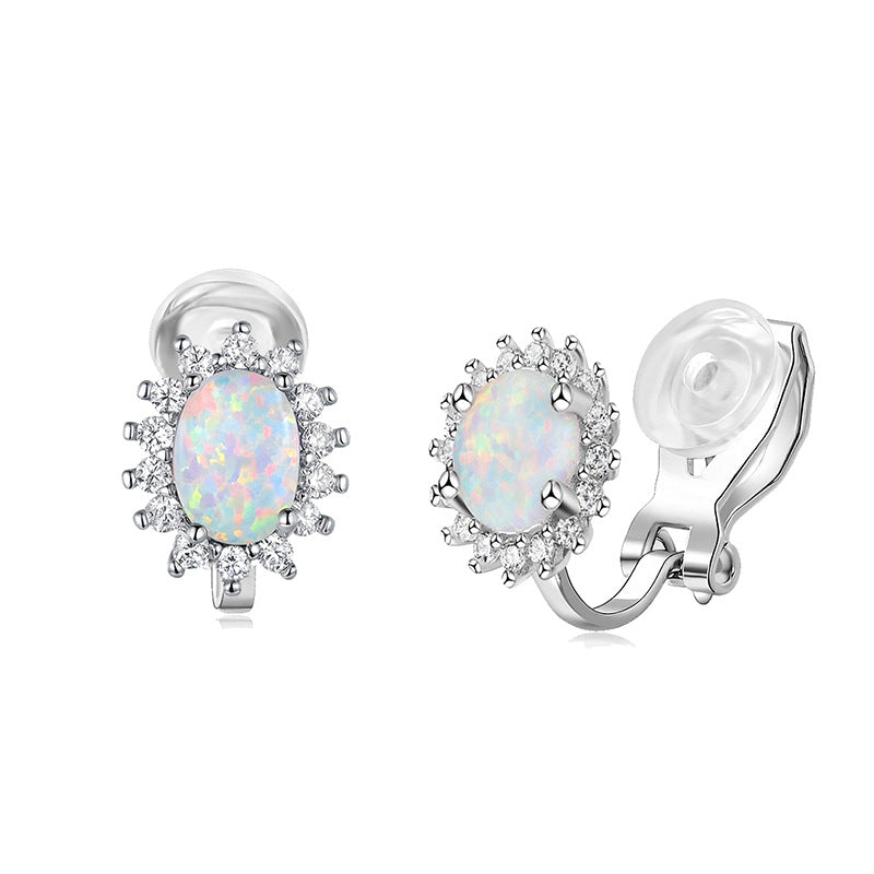 Aobao Elegant Chic Earrings For Women Simple Trendy Ear Accessories No-Piercing Sunflower Ear Cuffs