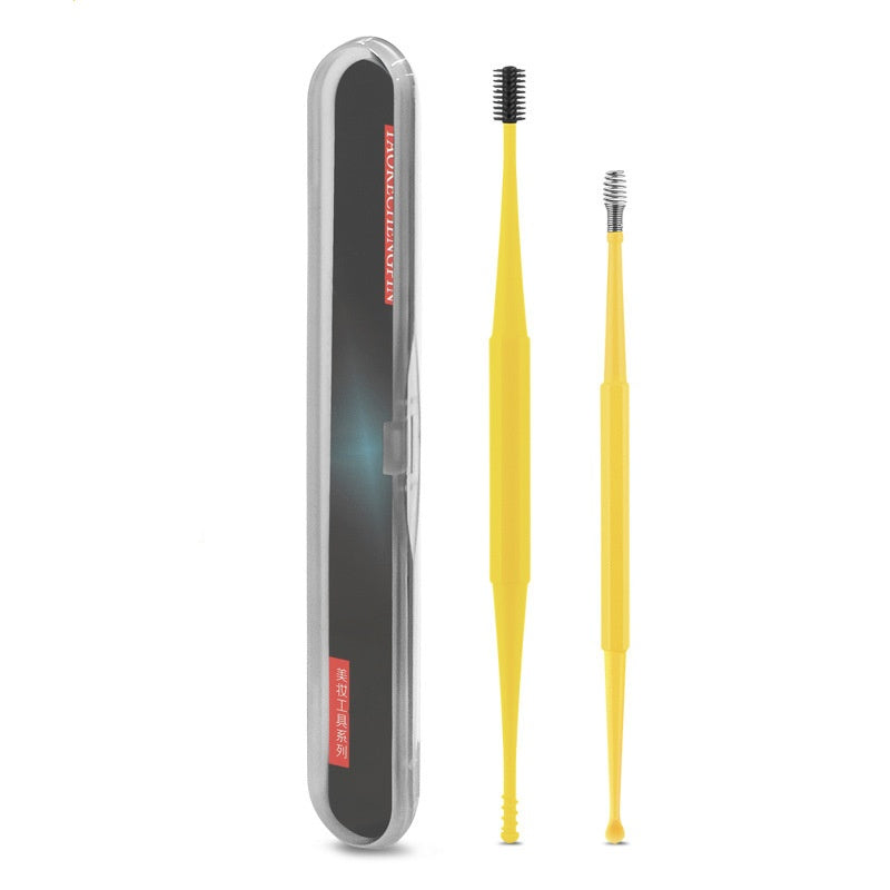 Ear Picking Tools Double-headed Silicone Ear Pick Spiral Massage Ear Pick