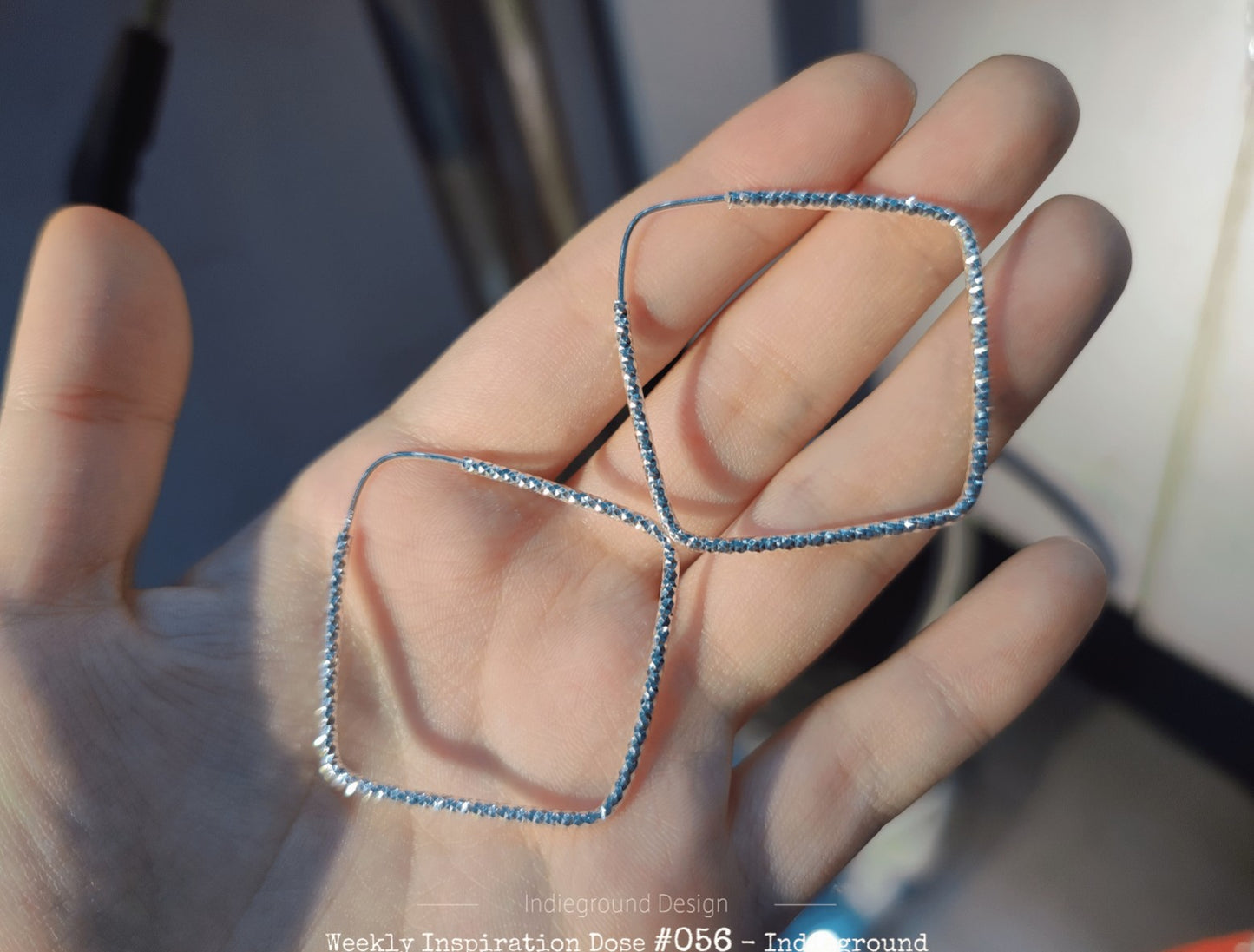 1 Pair 999 Sterling Silver Geometric Hoop Earrings, Minimalist Style, Perfect For Daily Wear And Valentine's Gift