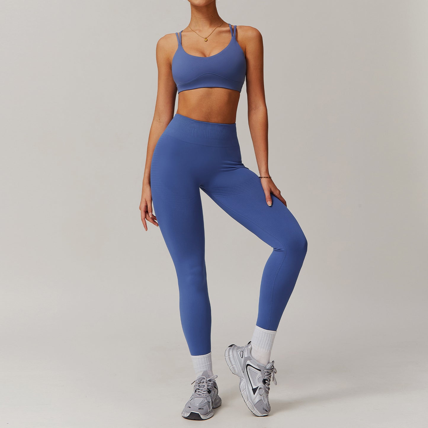 Quick-drying Yoga Suit Cross Beauty Back Workout Exercise Outfit