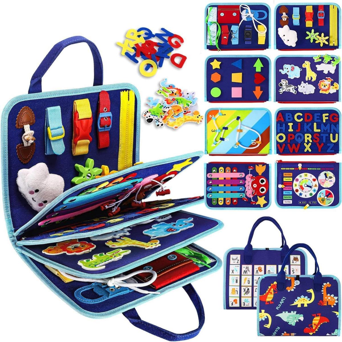 Felt Learning Board Early Childhood Education Toys Dressing Practice Busy Board