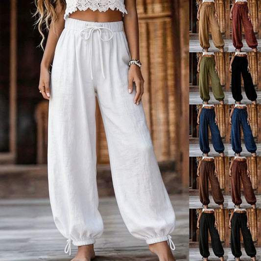 Womens Fashion Casual Loose-fit Trousers